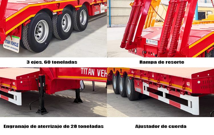 Cama Baja Trailer de 3 Ejes y 60 Toneladas en Venta en Costa Rica