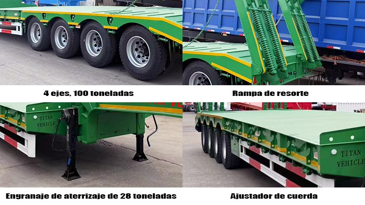 Transporte de Cama Baja de 4 Ejes para Transportar Maquinaria en Venta en Costa Rica