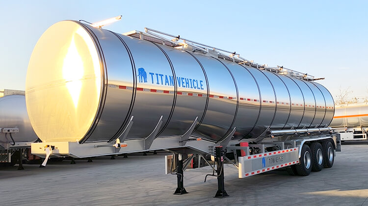 Tanque Cisterna de Acero Inoxidable para Combustible de 3 Ejes en Venta en Costa Rica