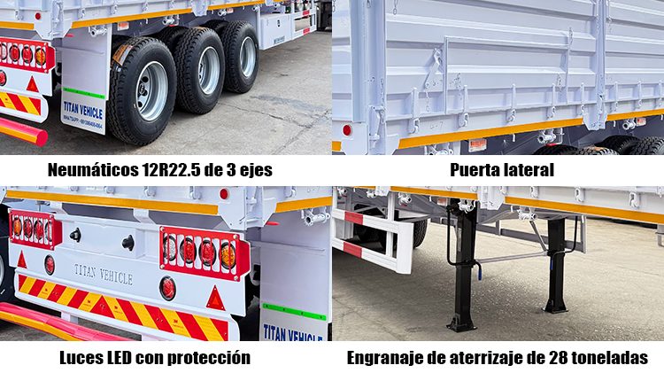 Tráiler de Paredes Laterales de 3 Ejes en Venta en Costa Rica