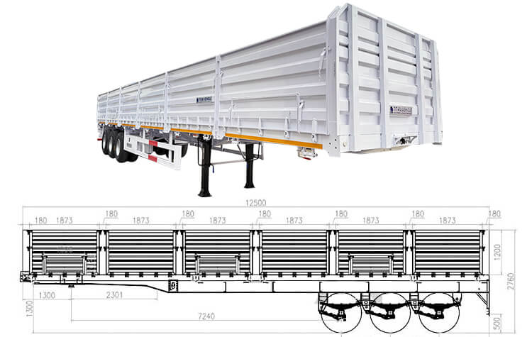 Tráiler de Paredes Laterales de 3 Ejes en Venta en Costa Rica