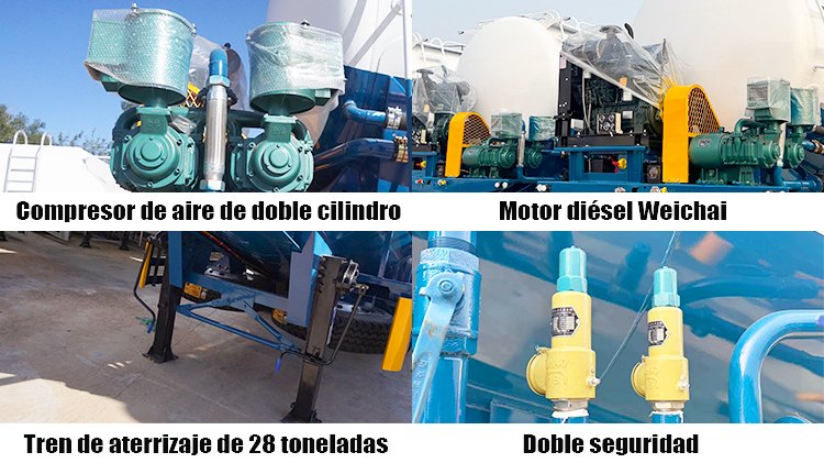 Remolque Cisterna para Cemento a Granel 3 Ejes En Venta En Costa Rica