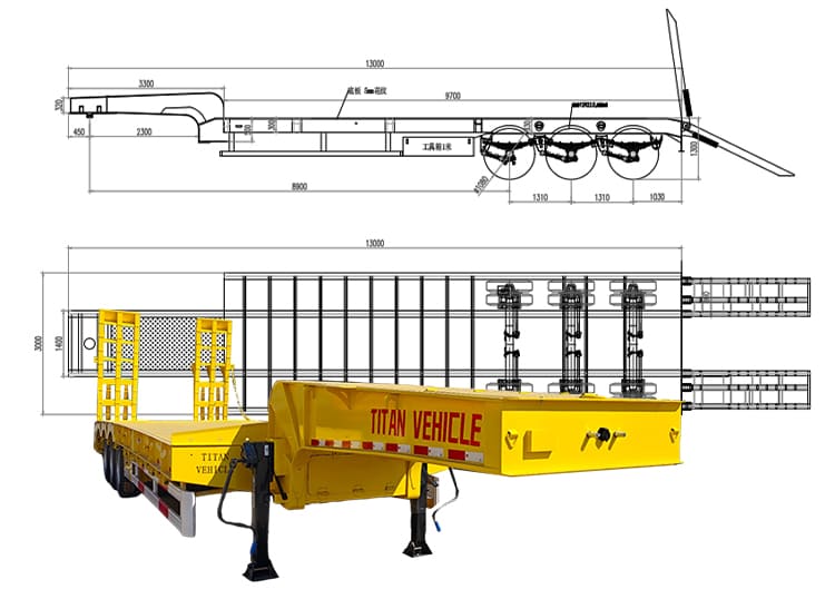 Low Bed Trailer Price Manufacturers for Sale