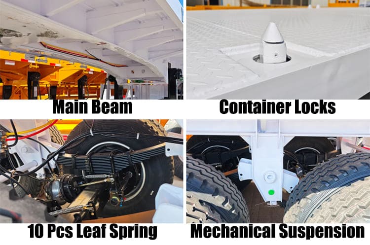 Tri Axle Flatbed Semi Trailer for Sale