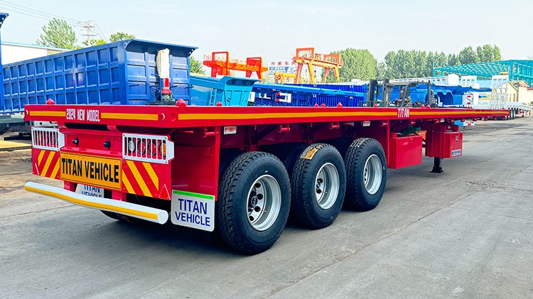 3 Axle Flatbed Trailer for Sale in Tanzania