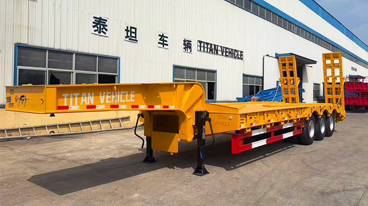 3 Axle 60 Ton Semi Lowbed Trailer for Sale in Sierra Leone