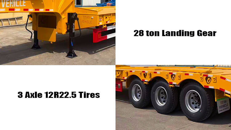 3 Axle 60 Ton Semi Lowbed Trailer for Sale in Sierra Leone