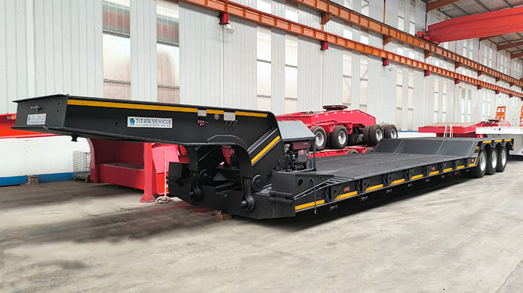 3 Axle 80 Ton Removable Gooseneck Trailer RGN for Sale