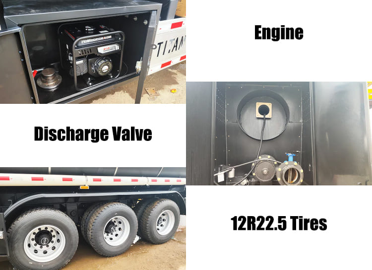 40000 Liters Asphalt Tanker Trailers for Sale