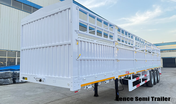 3 Axle 60 Ton Fence Semi Trailer for Sale in Tanzania