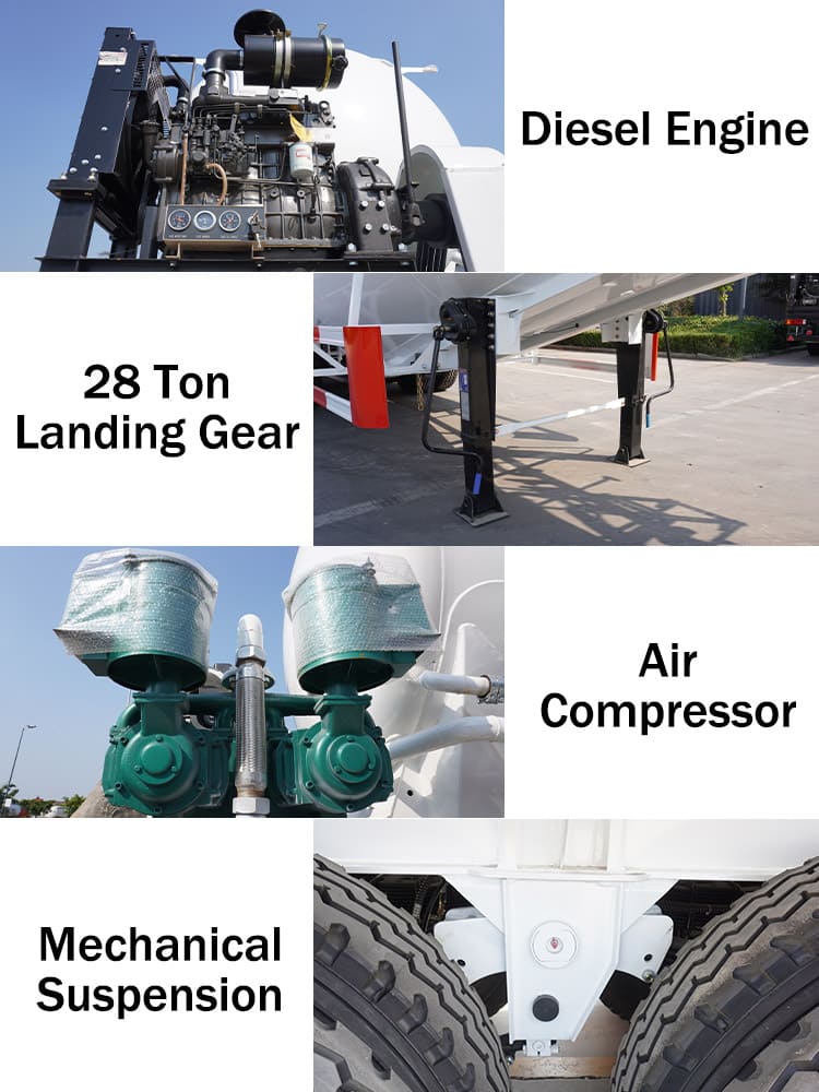 3 Axle Cement Tanker Price for Sale