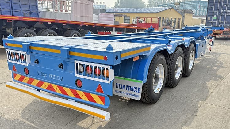 3 Axles Container Skeletal Trailer for Sale