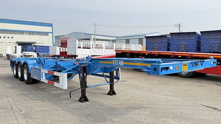 3 Axles Container Skeletal Trailer for Sale