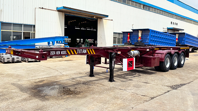 3 Axle 40 Ft Container Chassis Trailer for Sale in Jamaica