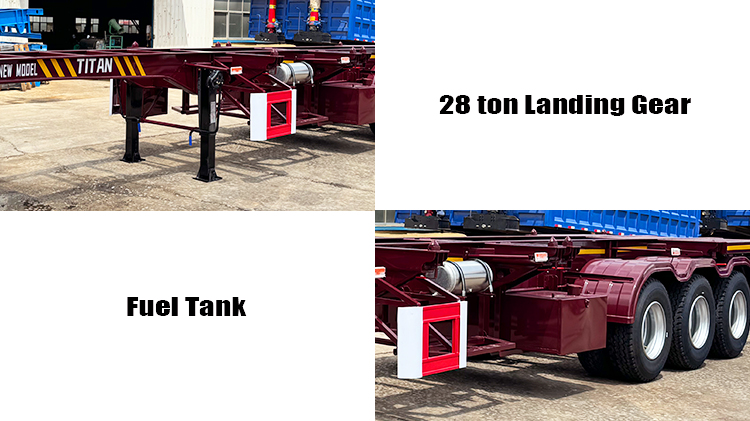 3 Axle 40 Ft Container Chassis Trailer for Sale in Jamaica