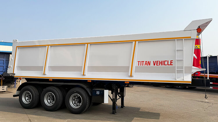 3 Axle End Dump Semi Trailer for Sale in Jamaica