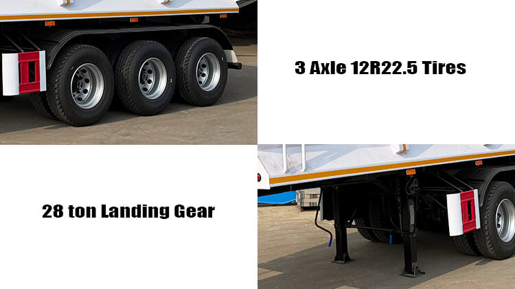 3 Axle End Dump Semi Trailer for Sale in Jamaica