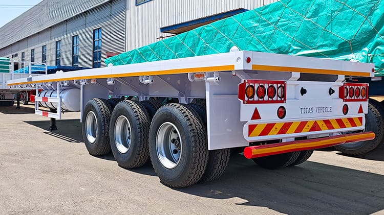 3 Axle 40 Ft Flatbed Trailer for Sale