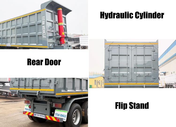 45CBM End Dump Trailer for Sale