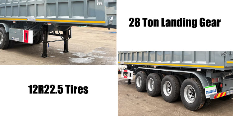 45CBM End Dump Trailer for Sale