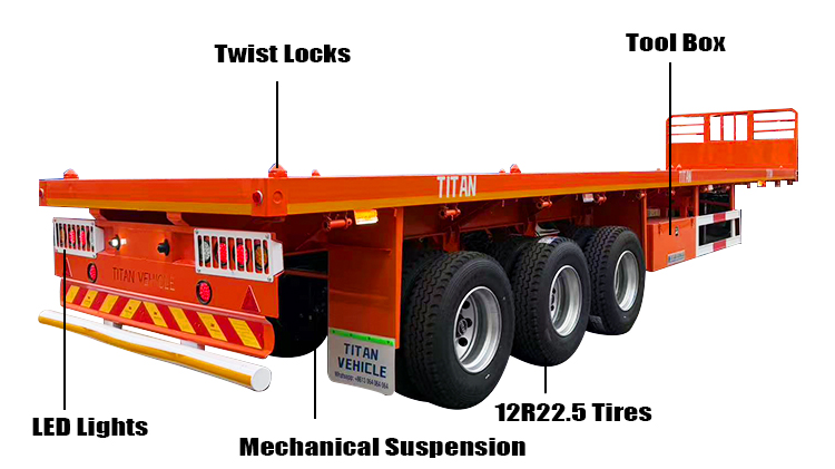 Tri Axle Flatbed Trailer for Sale in Zimbabwe
