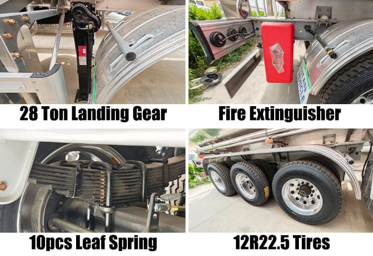 40000 Liters Aluminum Tanker Trailer for Sale