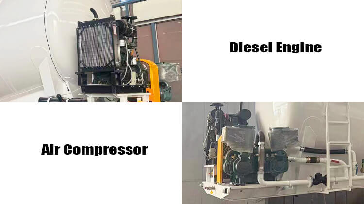 3 Axle Bulk Cement Transport Truck for Sale in Zambia