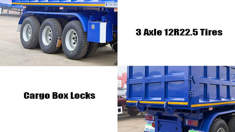 3 Axle Semi Truck Dump Trailer for Sale in Nigeria