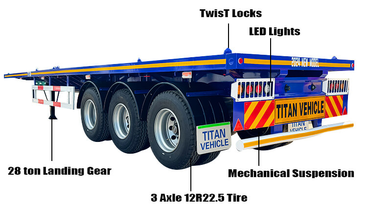 40 Foot Flatbed Trailer for Sale Near Me in Zambia