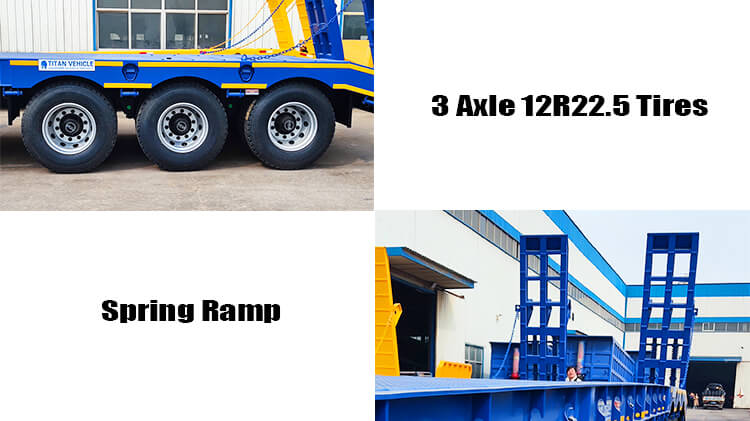 3 Axle Low Bed Semi Trailer for Sale in Ghana