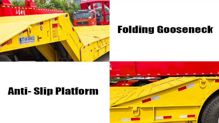 120 ton Folding Gooseneck Trailer for Sale in Nigeria