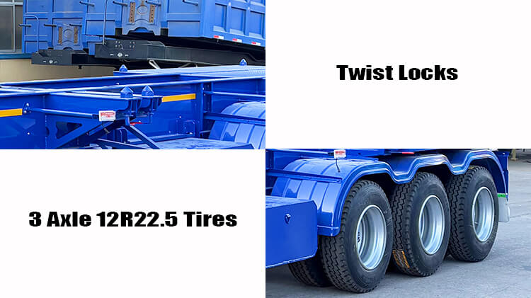 40 ft Container Chassis Trailer for Sale in Guyana