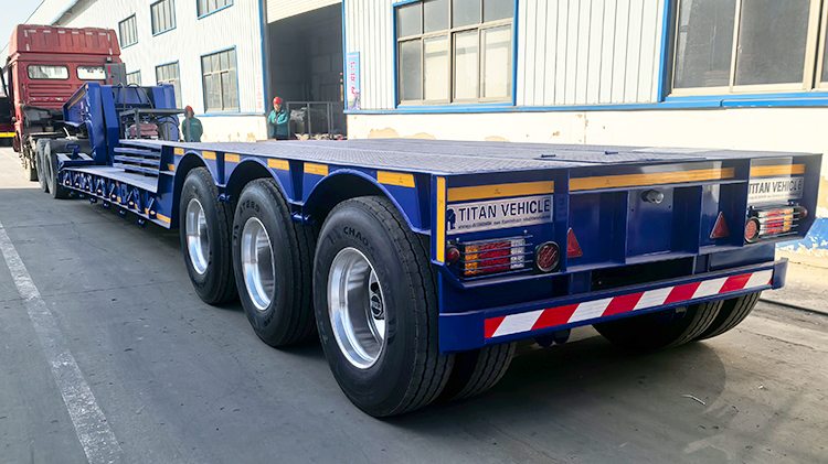 80 Ton Detachable Gooseneck Lowboy Trailer for Sale in Ghana