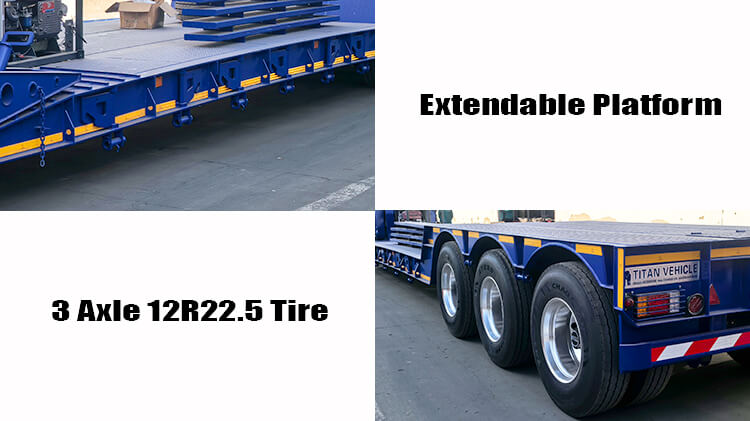 80 Ton Detachable Gooseneck Lowboy Trailer for Sale in Ghana