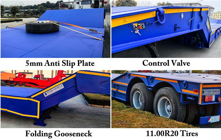 Folding Neck Gooseneck Lowboy Trailer for Sale In Nigeria