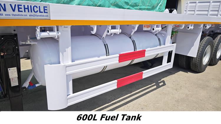 New Tractor 3 Axle 40 Ft Flatbed Trailer for Sale Cost