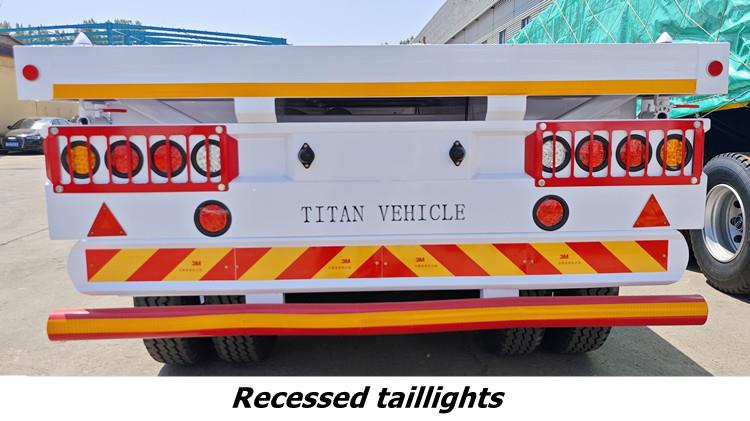 New Tractor 3 Axle 40 Ft Flatbed Trailer for Sale Cost