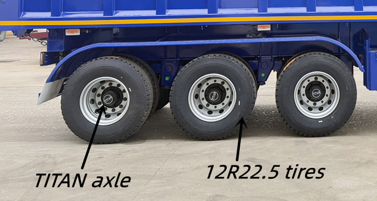 3 Axle Rear Semi Dump Trailers for Sale