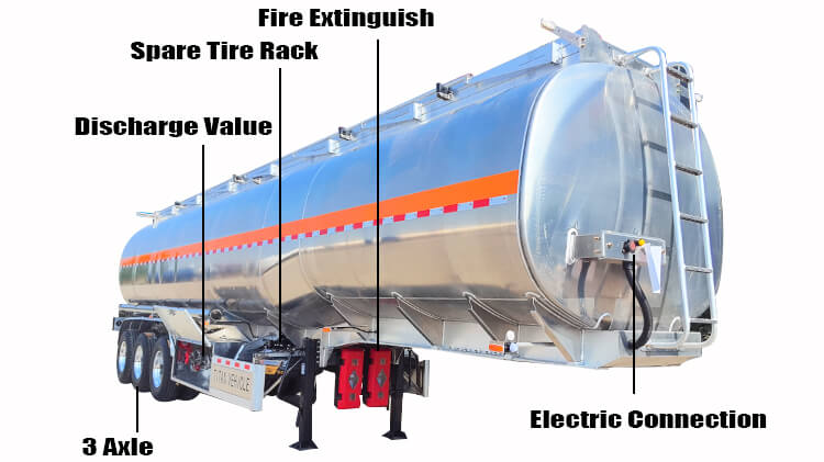 3 Axle Aluminum Tanker Trailer for Sale in Jamaica