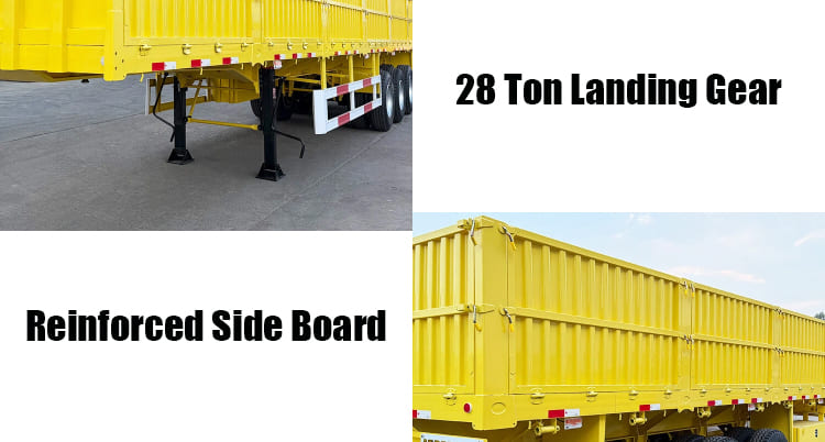 3 Axle Drop Side Board Trailers for Sale in Tanzania