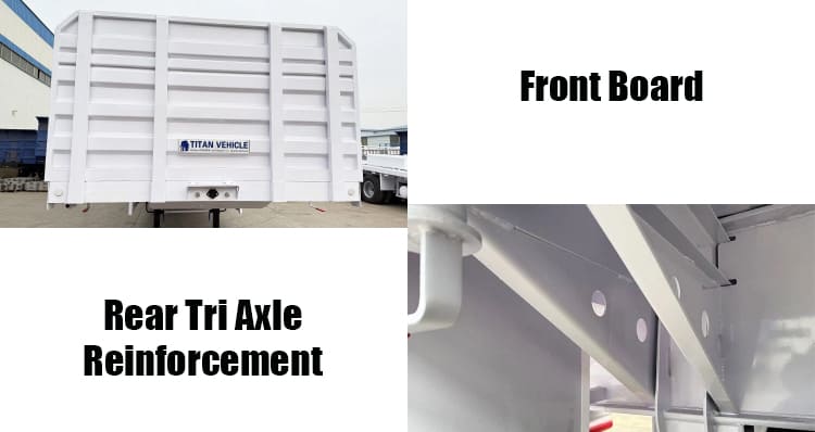 Tri Axle Side Wall Semi Trailer Price for Sale in Zimbabwe