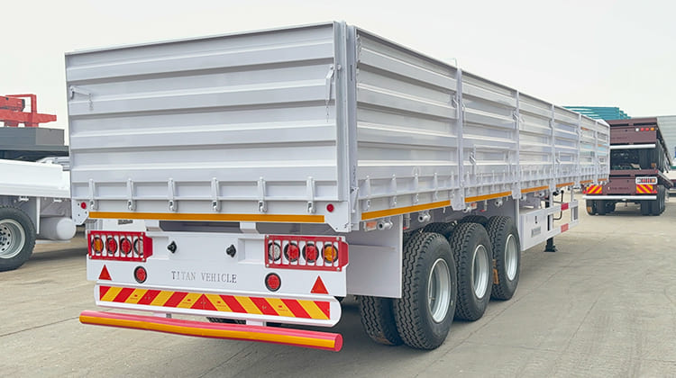 Tri Axle Side Wall Semi Trailer Price for Sale in Zimbabwe