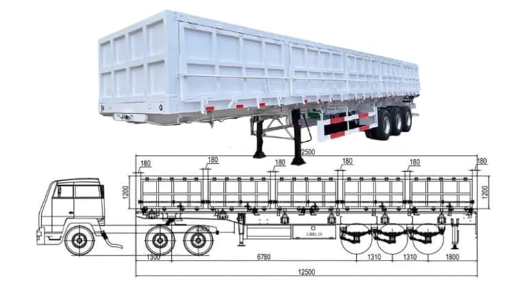 3 Axle Drop Side Tipper Trailer for Sale in Zimbabwe