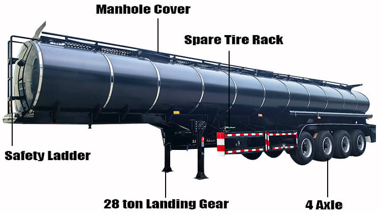 4 Axle Asphalt Tanker Trailer for Sale in Zimbabwe