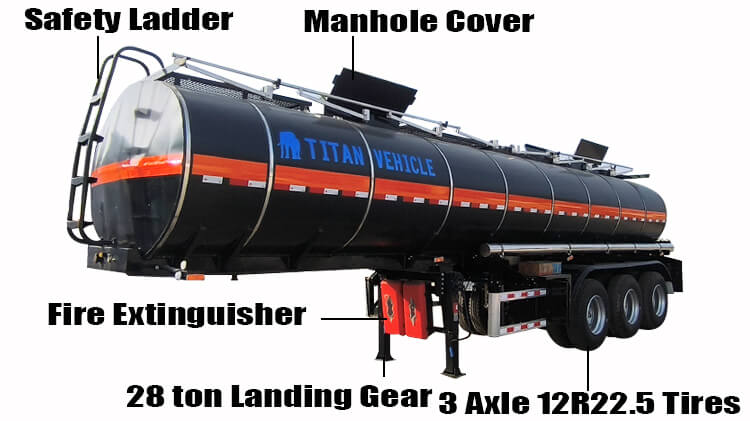 Hot Asphlt Oil Tanker Trailers for Sale in Nigeria