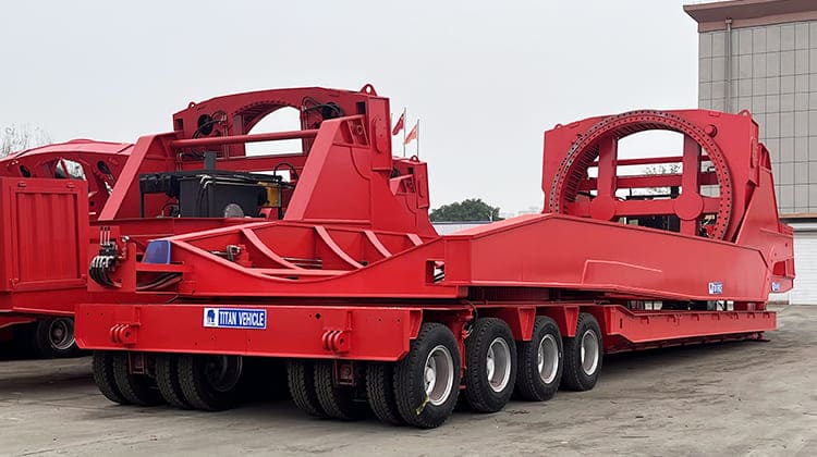Various Types of Wind Blade Adapters Trailer