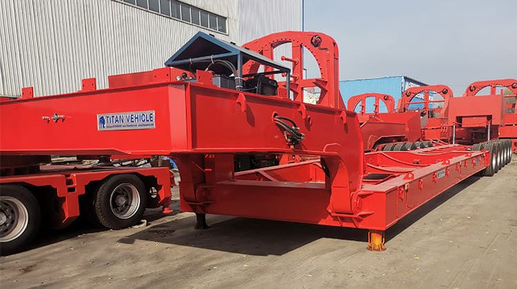 Various Types of Wind Blade Adapters Trailer