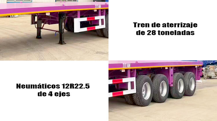 Remolque de Plataforma de 4 Ejes en Venta En Guatemala
