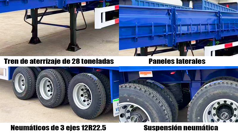 Venta de Semirremolque Rampla Plana Con Barand en M&eacute;xico