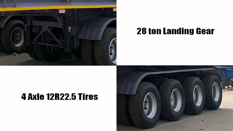 Remolque Volquete de Acero de 4 Ejes en Venta en Costa Rica